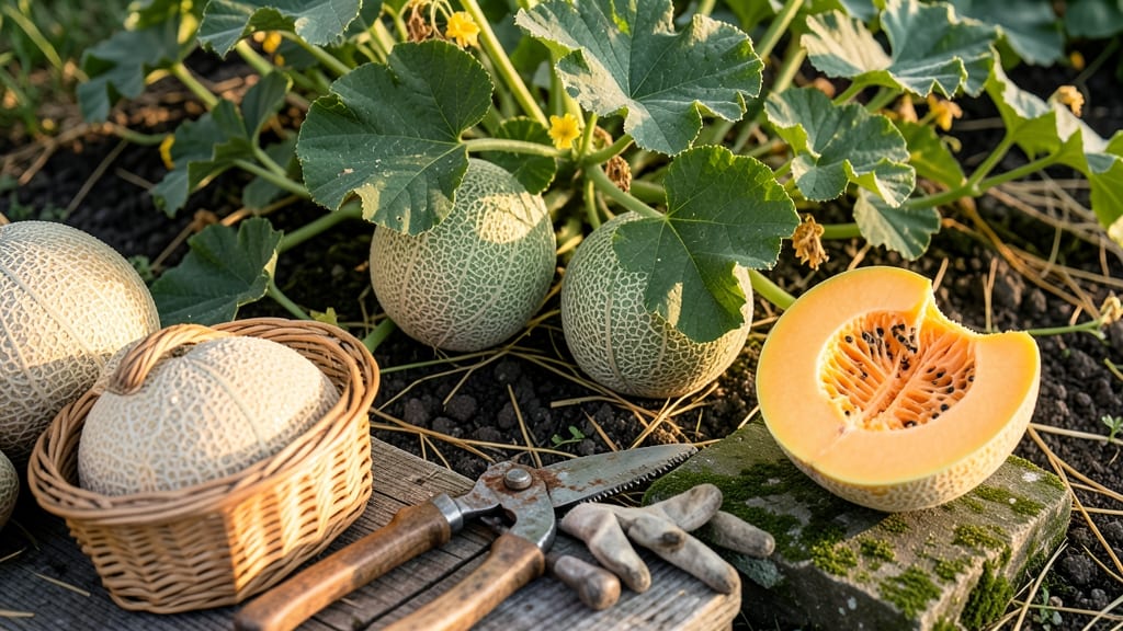 When to Harvest Cantaloupe From Garden: 3 Tactile Tests for Peak Ripeness