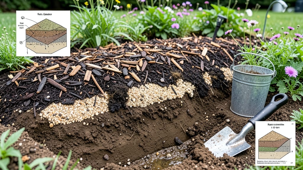 Rain Garden Soil Mix: Layering Guide for Drainage and Plant Success