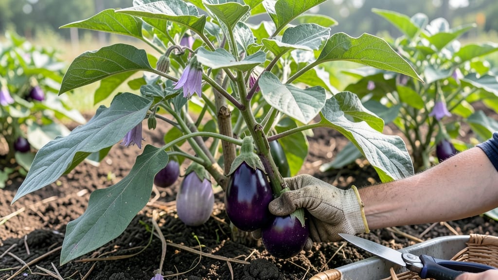 When to Pick Eggplant From Your Garden: 3 Visual Cues for Peak Ripeness
