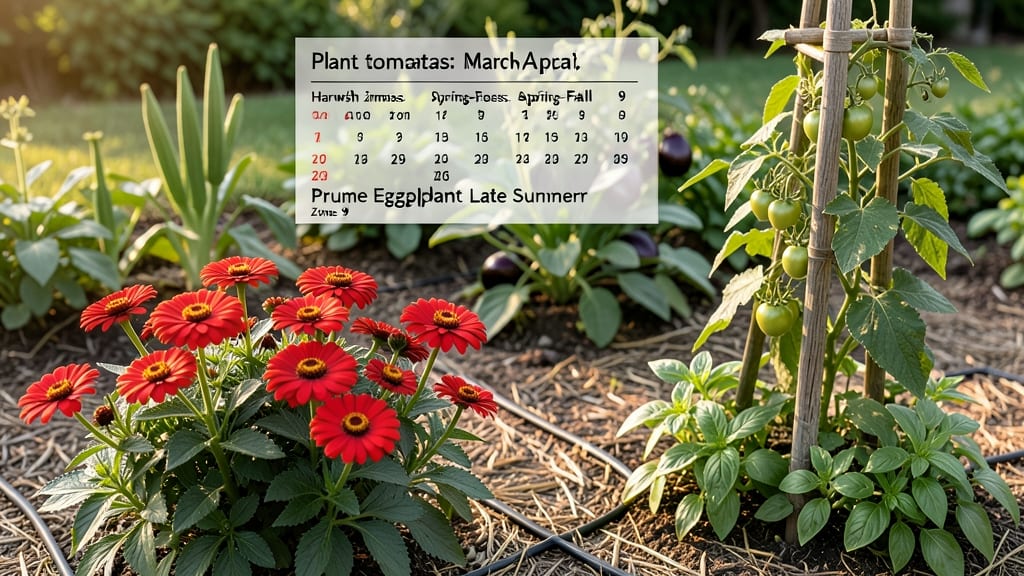 Garden Calendar for Zone 9: Exact Planting Dates and Microclimate Adjustments