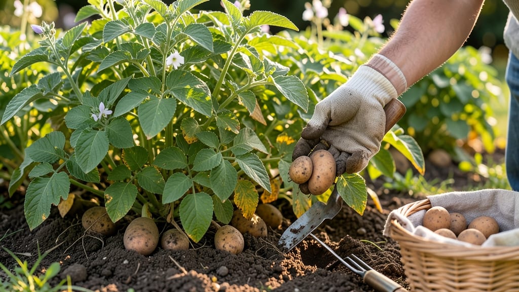 When to Pick Potatoes From Garden: Skin Slip Test & 3 Size-Based Triggers