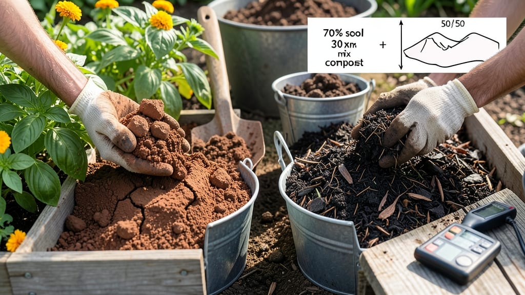 Soil to Compost Ratio for Vegetable Gardens: Ideal Mix for Fast Nutrient Breakdown