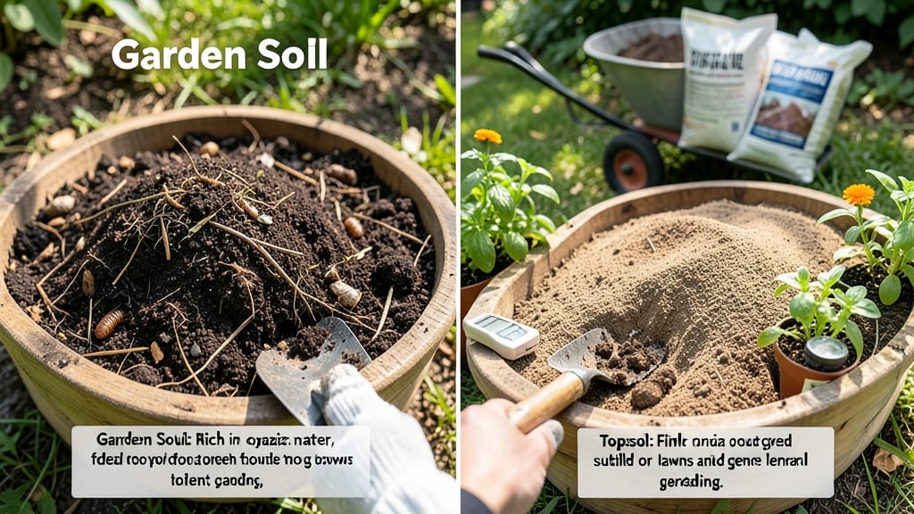 Is Garden Soil the Same As Topsoil: Key Differences in Composition and Uses